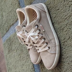 Taos Footwear Star Canvas Casual Sneakers STA-12844 Women's Size 8.0 Oat Wash